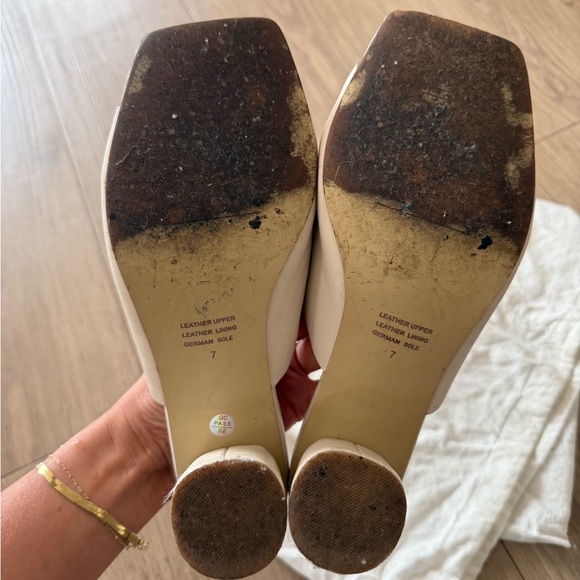 Intentionally Blank Kamika heeled sandals in Cream - sz 7 - Picture 9 of 11